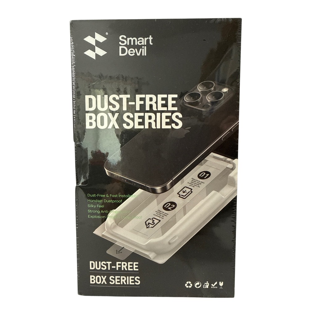 SmartDevil iPhone 15 Screen Protector Dust-Free Series Tempered Glass 3 Pk New